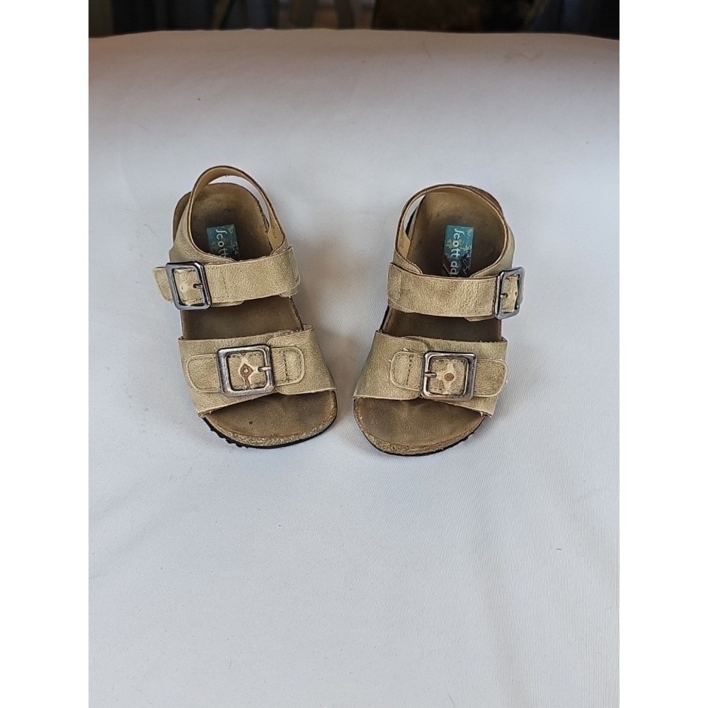 Scott David Tan Wedge Lil Zachary Sandals Toddler Size 6 Medium